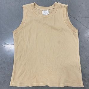 OlderBrother tank top kelp dyed waffle